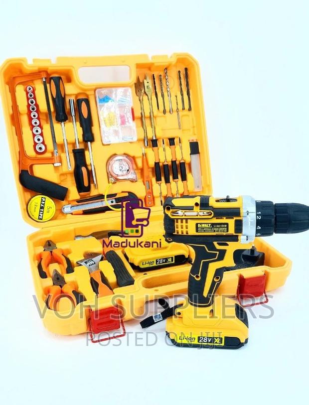 Dewalt 60PCS Tool Kit With Powerful 28V Cordless Drill (3) - thumbnail 2