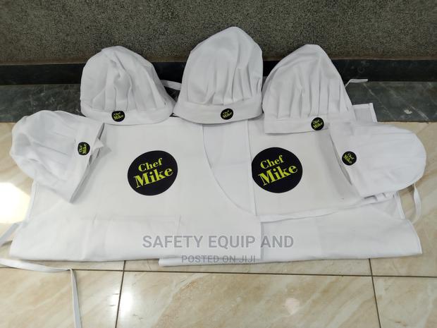 White Protective Kitchen Aprons