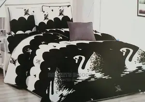 Black Flamingo Bed Cover