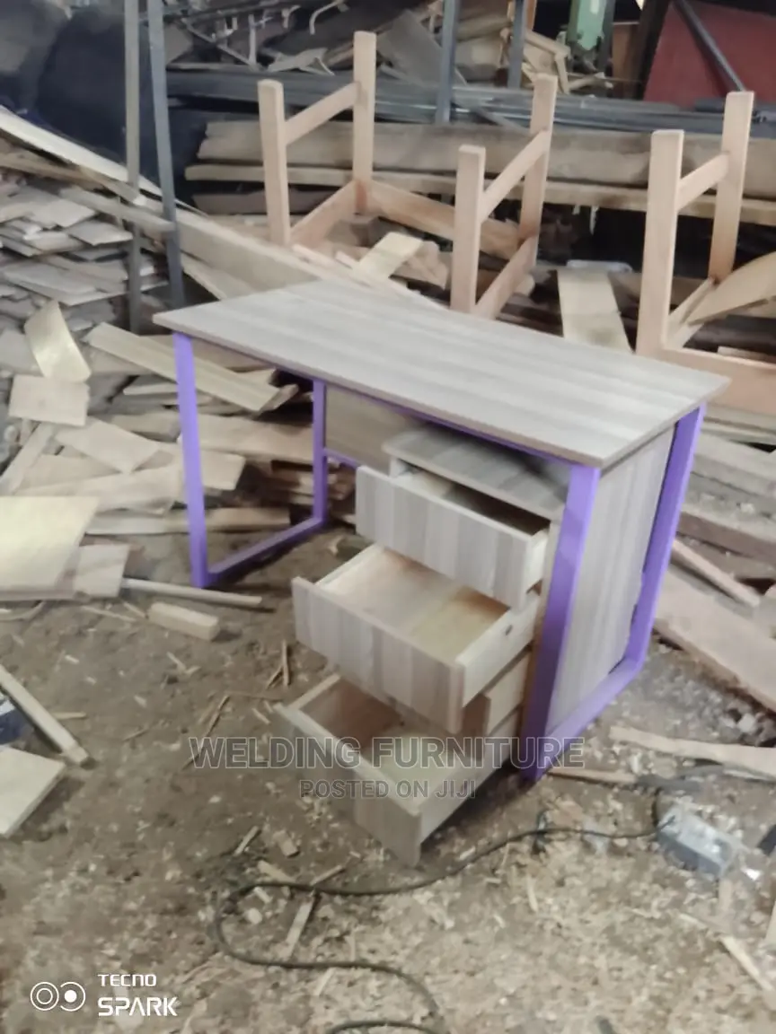 Office Desk and Side Drawer