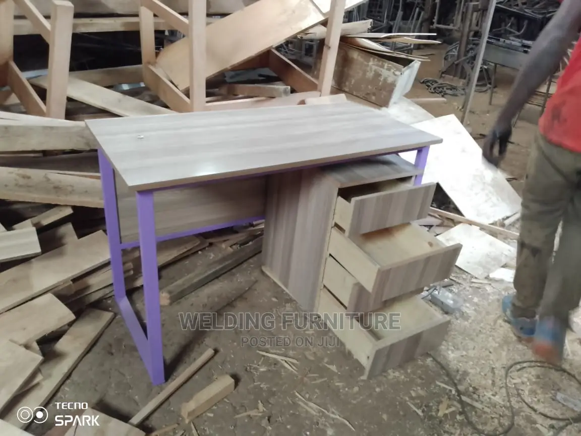 Office Desk and Side Drawer