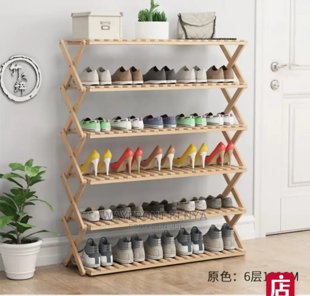 6-Tier Brown Bamboo Shoe Rack Stand in Nairobi Central - Furniture ...