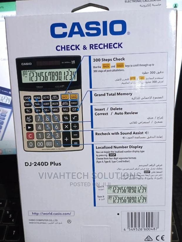 Casio Dj-240d Plus Calculator - thumbnail 3