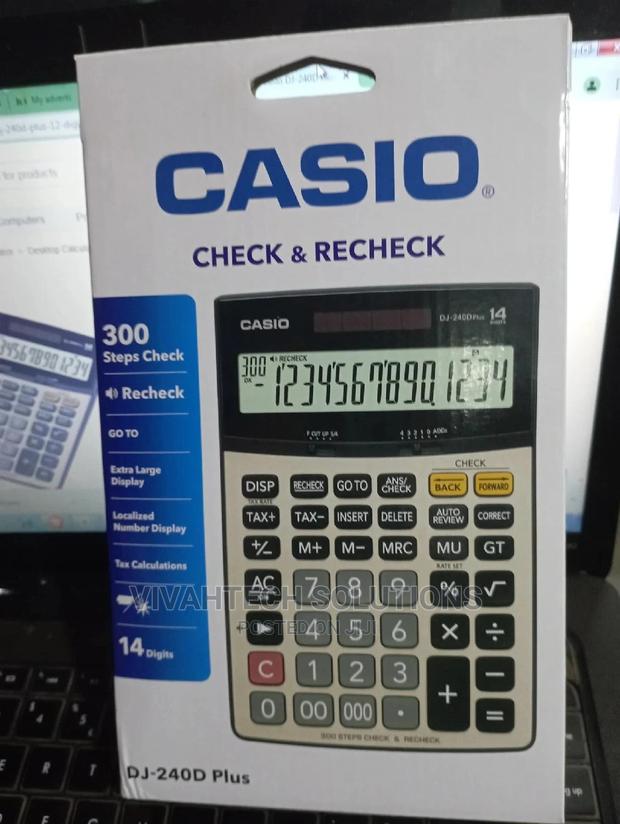 Casio Dj-240d Plus Calculator - main view