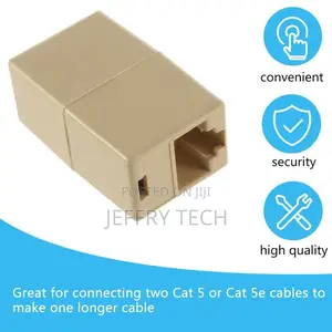 New RJ45 CAT 5 5E Ethernet Lan Cable Joiner Coupler Connecto