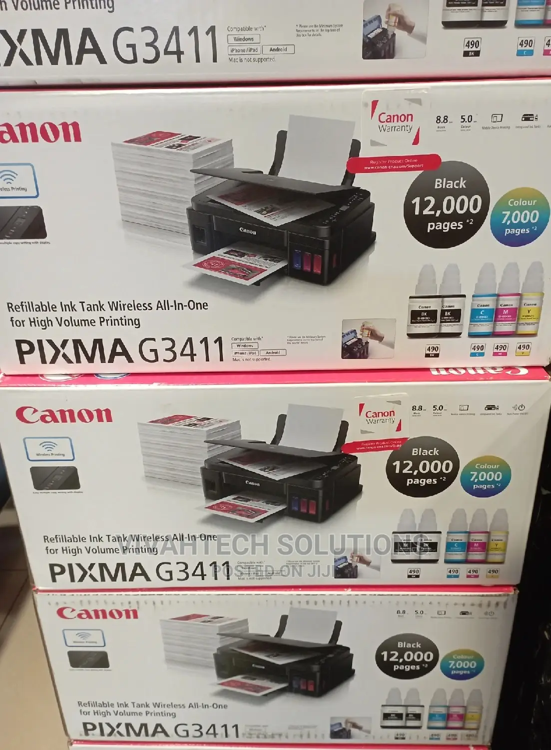 Canon G3411 Refillable Ink Tank Printer All in One