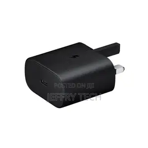 25W Super Fast Mains Charger for Samsung Type C - Black