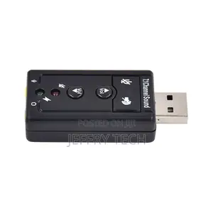 Usb External Stereo Sound Adapter 7.1 Channel Plug Play For