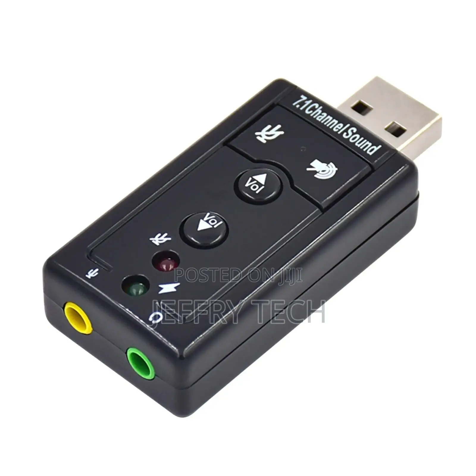 Usb External Stereo Sound Adapter 7.1 Channel Plug Play For