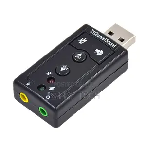 Usb External Stereo Sound Adapter 7.1 Channel Plug Play For