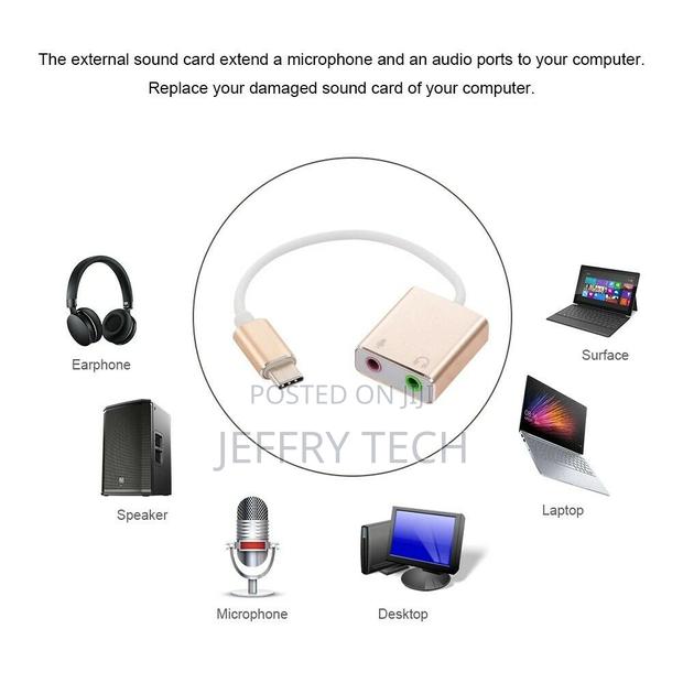 Usb C Type C Type-C External Sound Card Hifi Magic Voice 7.1 - main view