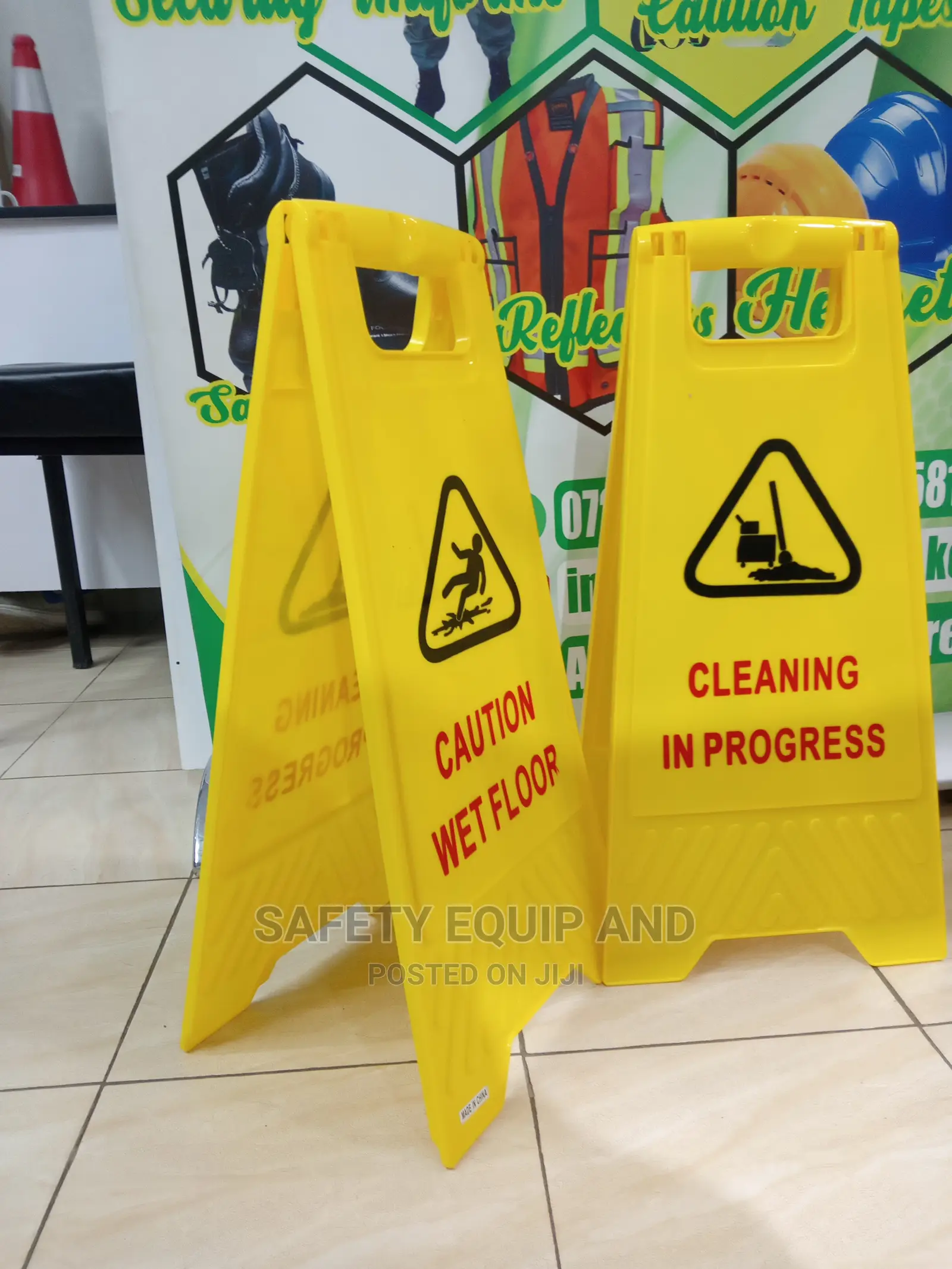 Caution Cleaning in Progress-Plastic Boards