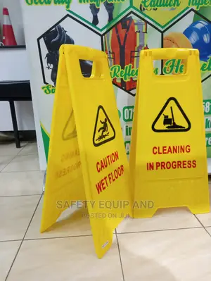Caution Cleaning in Progress-Plastic Boards