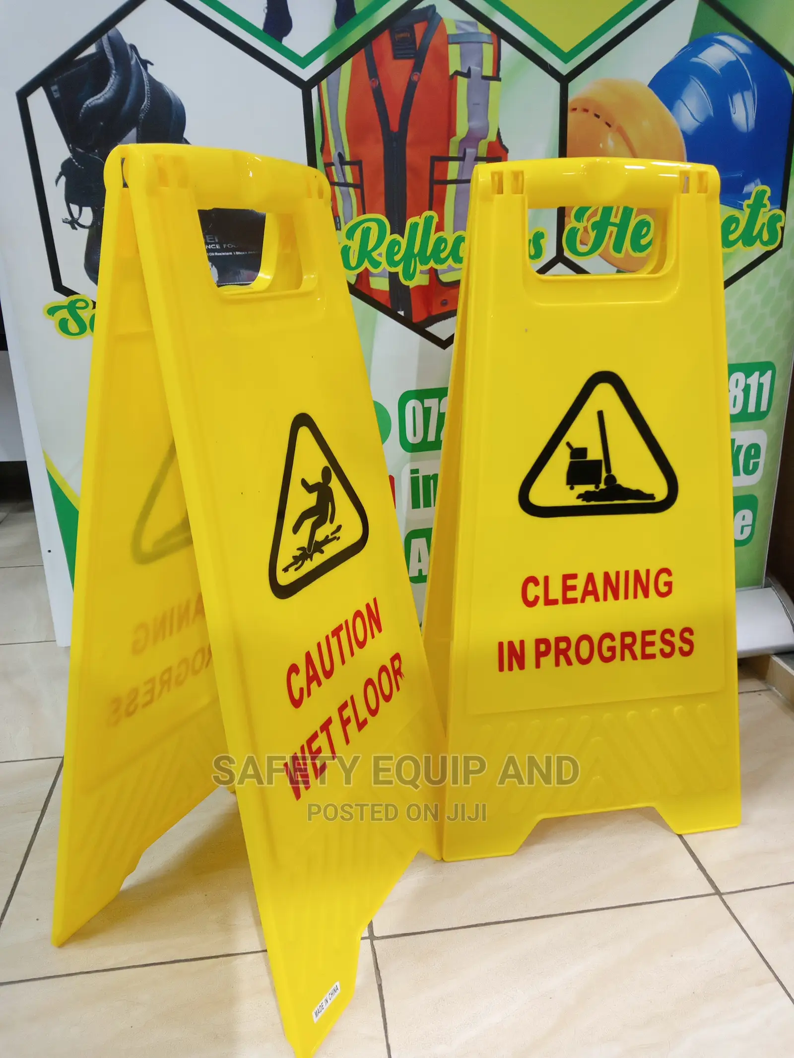 Wet Floor Sign Boards-Stands-Yellow