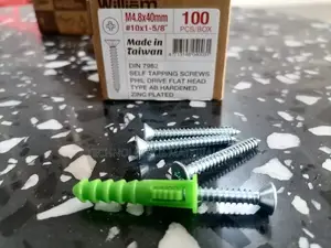 Self Tapping Wallplug Screws