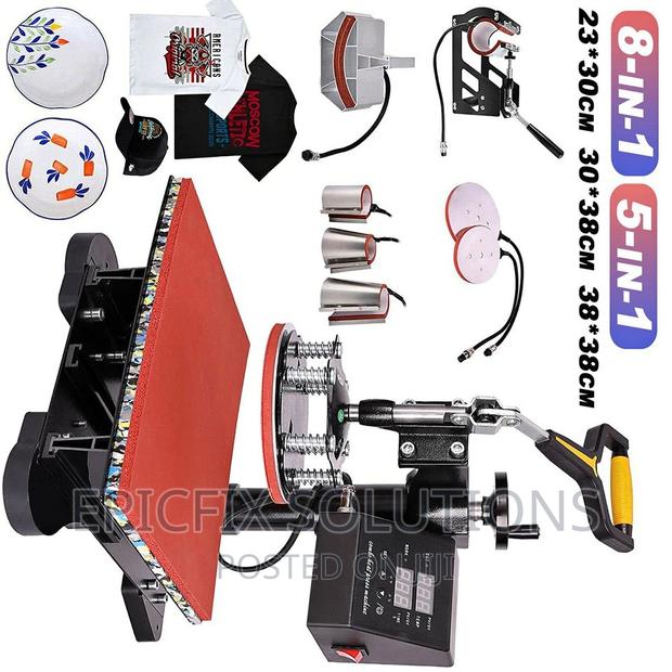 8 in 1 Heatpress Machine Digital Transfer Sublimation - main view