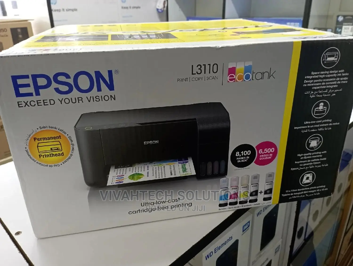 Epson Eco Tank L3110 Refillable Ink Tank Printer
