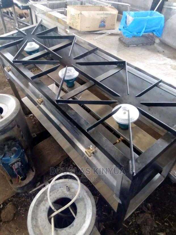 Stainless Steel Three Burners - main view