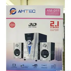 2.1 Amtec 011 Hifi Multimedia Speaker System Big Woofer