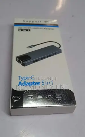 New 5 in 1 Type C Hub to HDMI LAN USB for Macbook