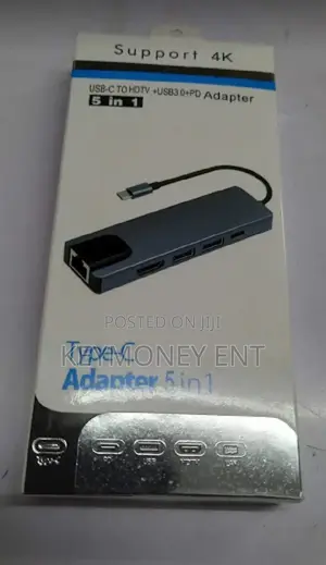  Type C Hub 5 in 1 Multi Function Adapter