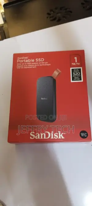 Sandisk 1TB Extreme Portable External SSD - Up to 550mb/S -