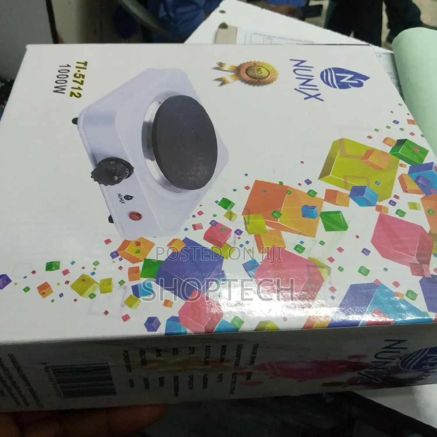 Nunix Hotplate Single 1000W