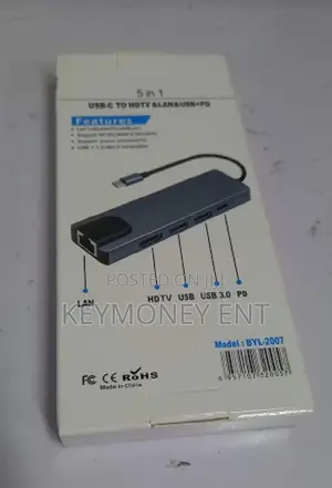 USB C Type C Hub for Macbook Adapter USB LAN