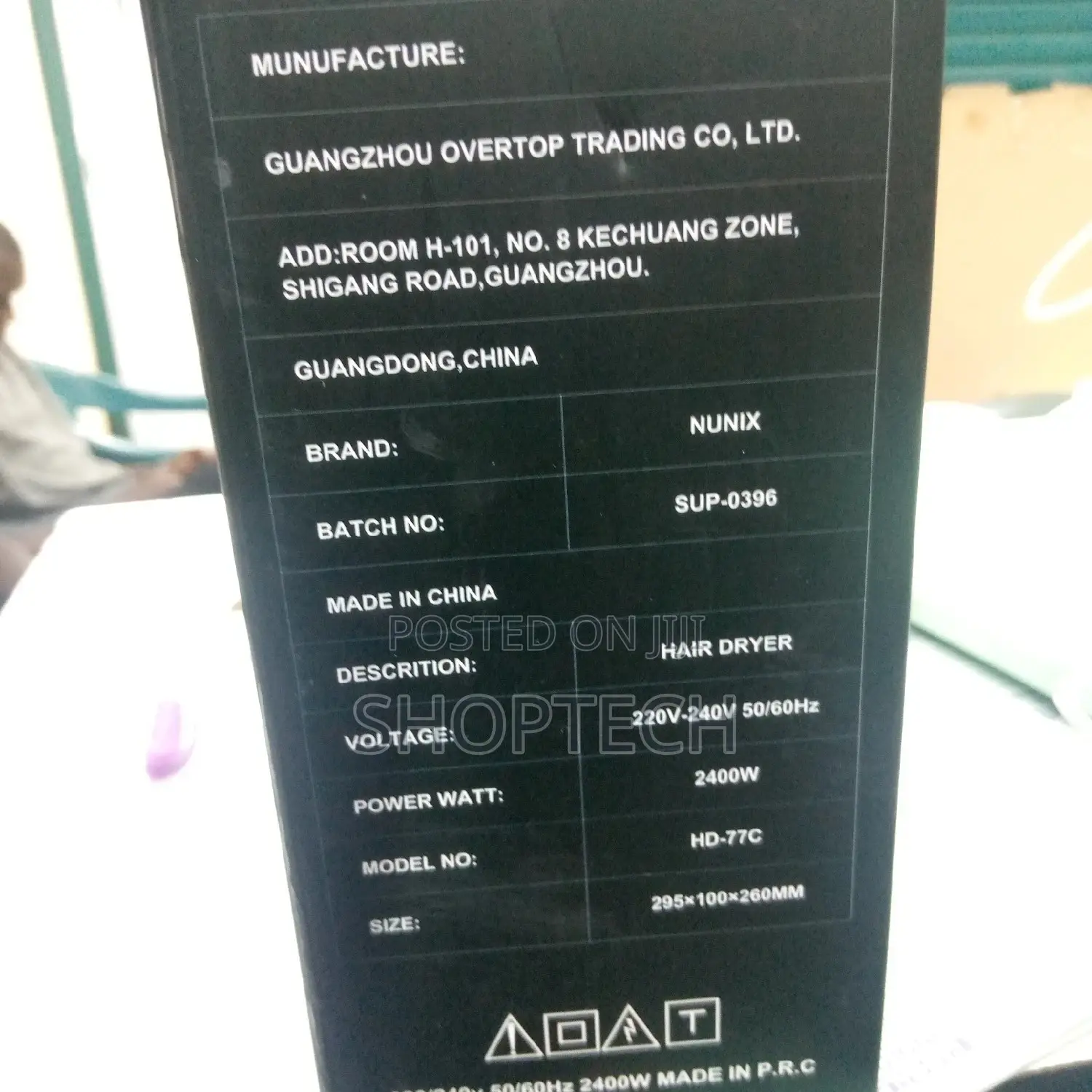 Hair Dryer Combo HD-077C NUNIX 2400W