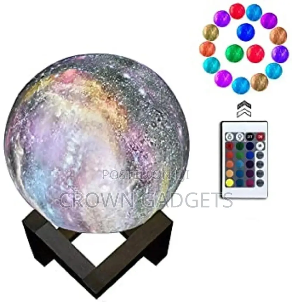 Moon Lamp Night Light Kids 5.9 Inch Galaxy Star Lamp 16 Colo