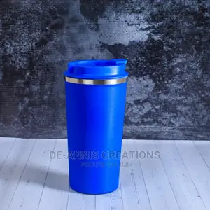 Silver Ring Blue Coffee Mugs