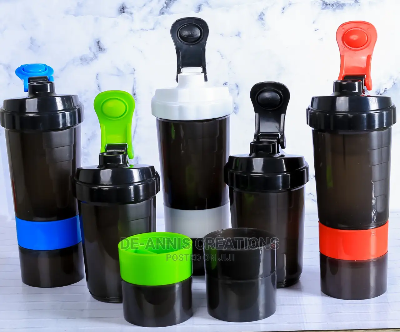 Assorted Plastic Gym Bottles