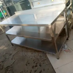 Stainless Steelworking Top With Extra Shelf