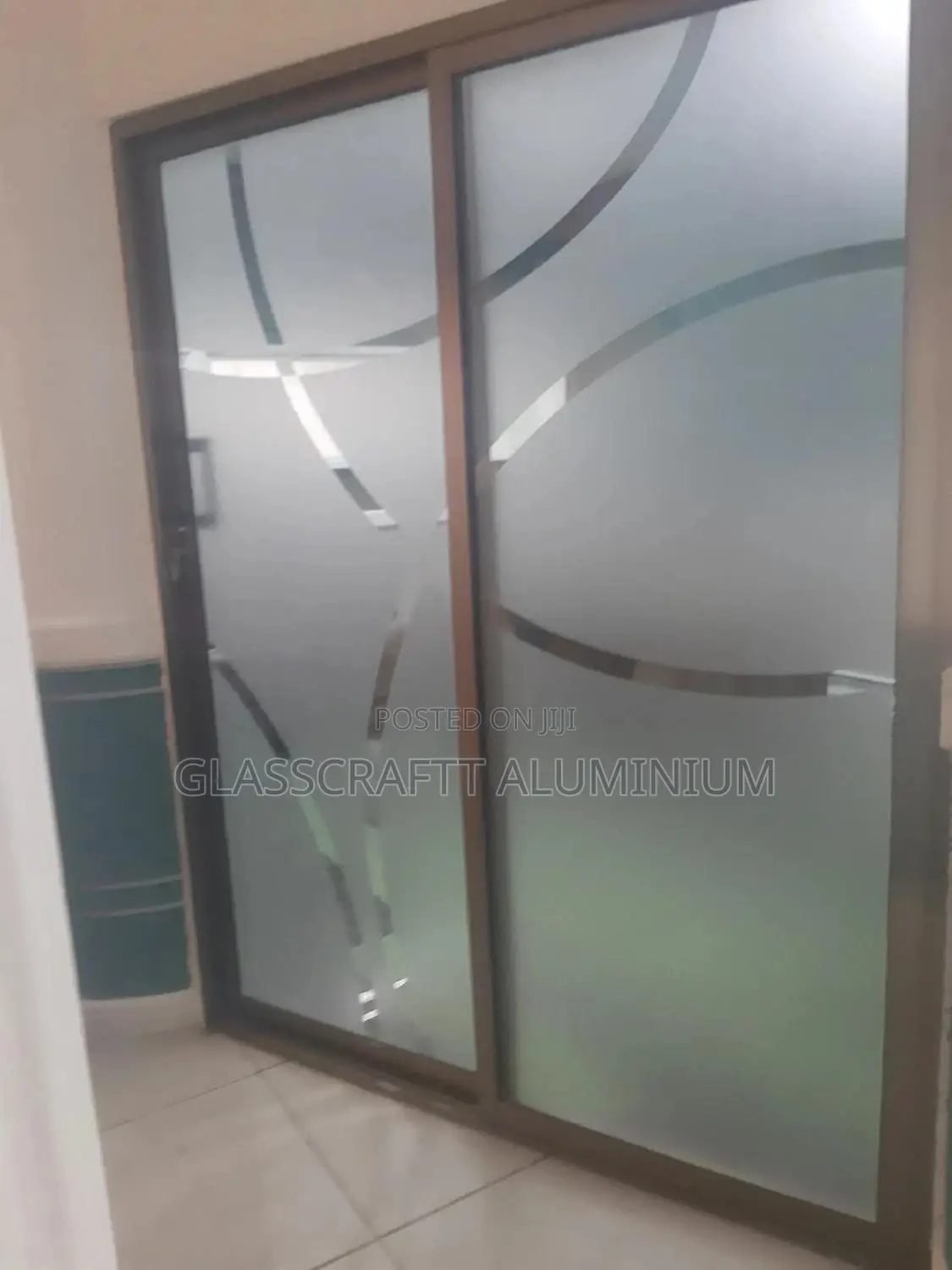 Frost Tint Aluminium Sliding Door