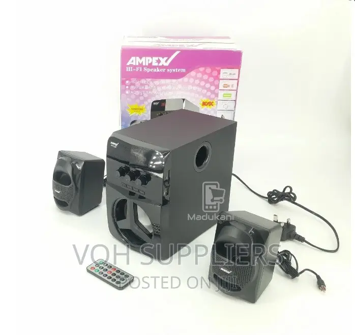 Ampex AX532BT 2.1 Channel Multimedia Speaker Subwoofer Syste