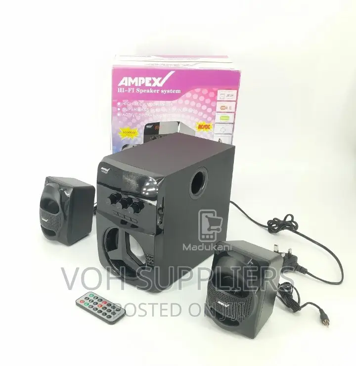 Ampex AX532BT 2.1 Channel Multimedia Speaker Subwoofer Syste