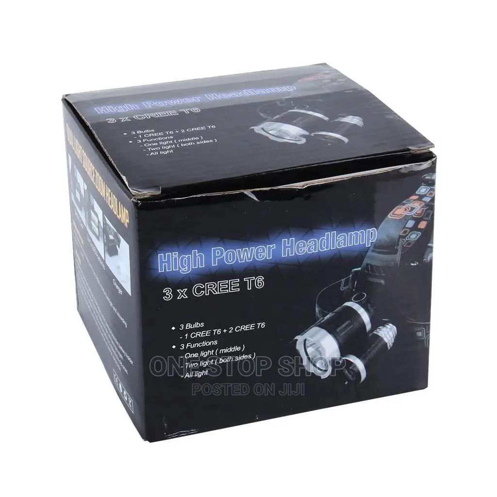 Super Bright 3 Cree T6 Headlamp Headlight