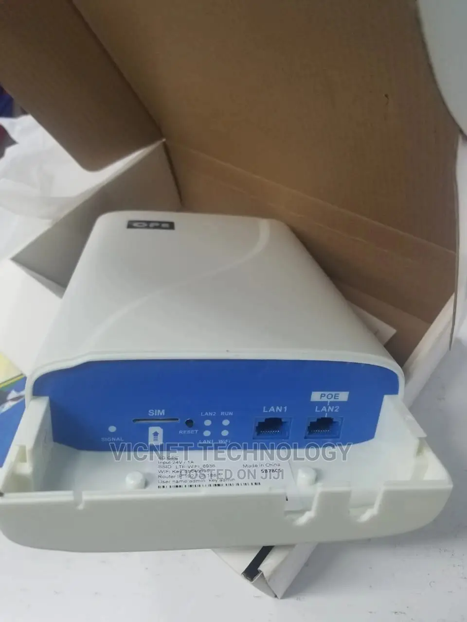 Outdoor 4G Simcard Outdoor Cpe Router Poe Powered