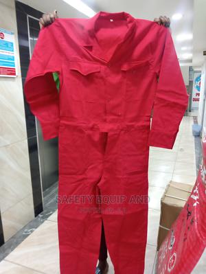 Overalls for Working-High Quality Red Decron - thumbnail 2