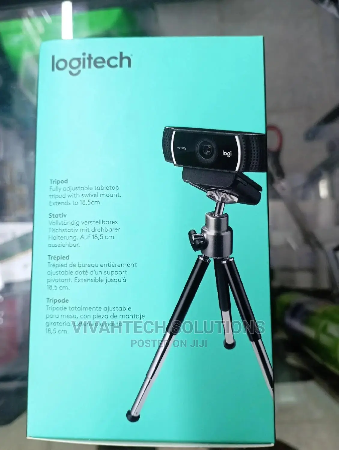 Logitech C922 Webcam With Tripod Stand 1080p Resolution