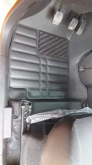 Black Leather Deep Dish Mats