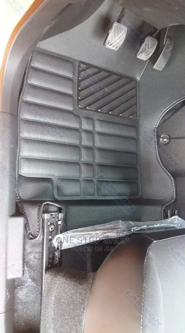 Black Leather Deep Dish Mats