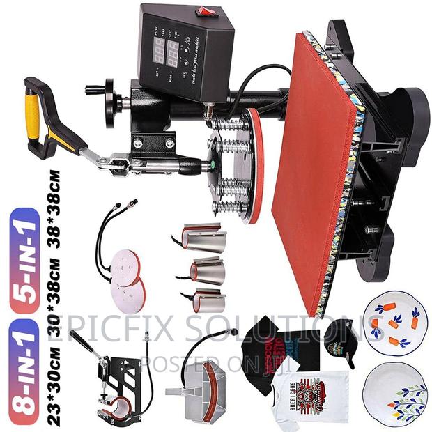 Heat Press Combo Machine 8 in 1 Available - main view