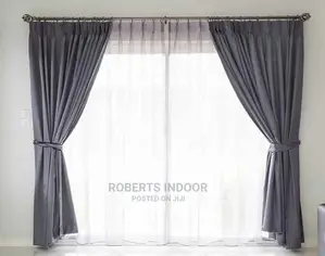 Grey Elegant House Curtain