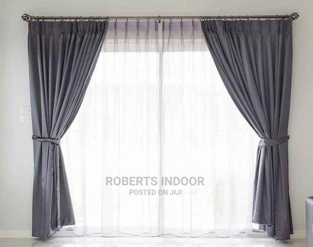 Grey Elegant House Curtain