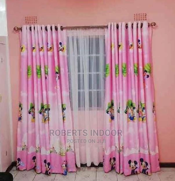 Pink Elegant Kids Curtain