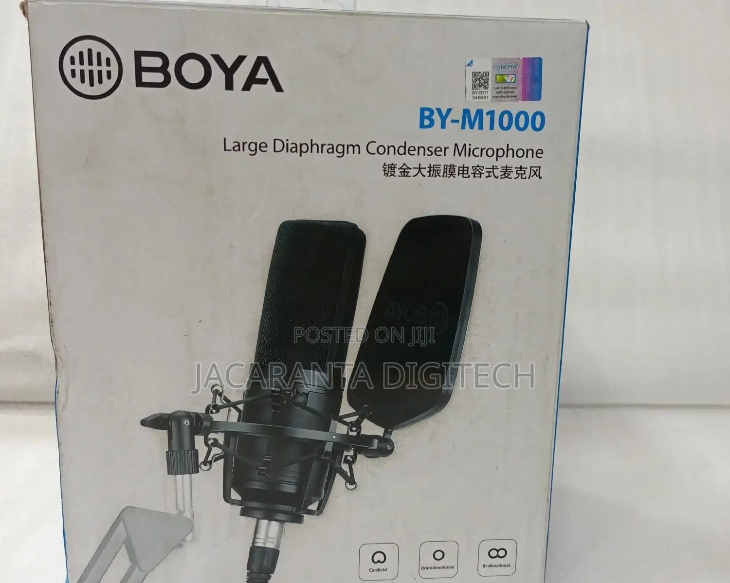 Boya by-M1000 Large-Diaphram Multi-Pattern Condenser Studio