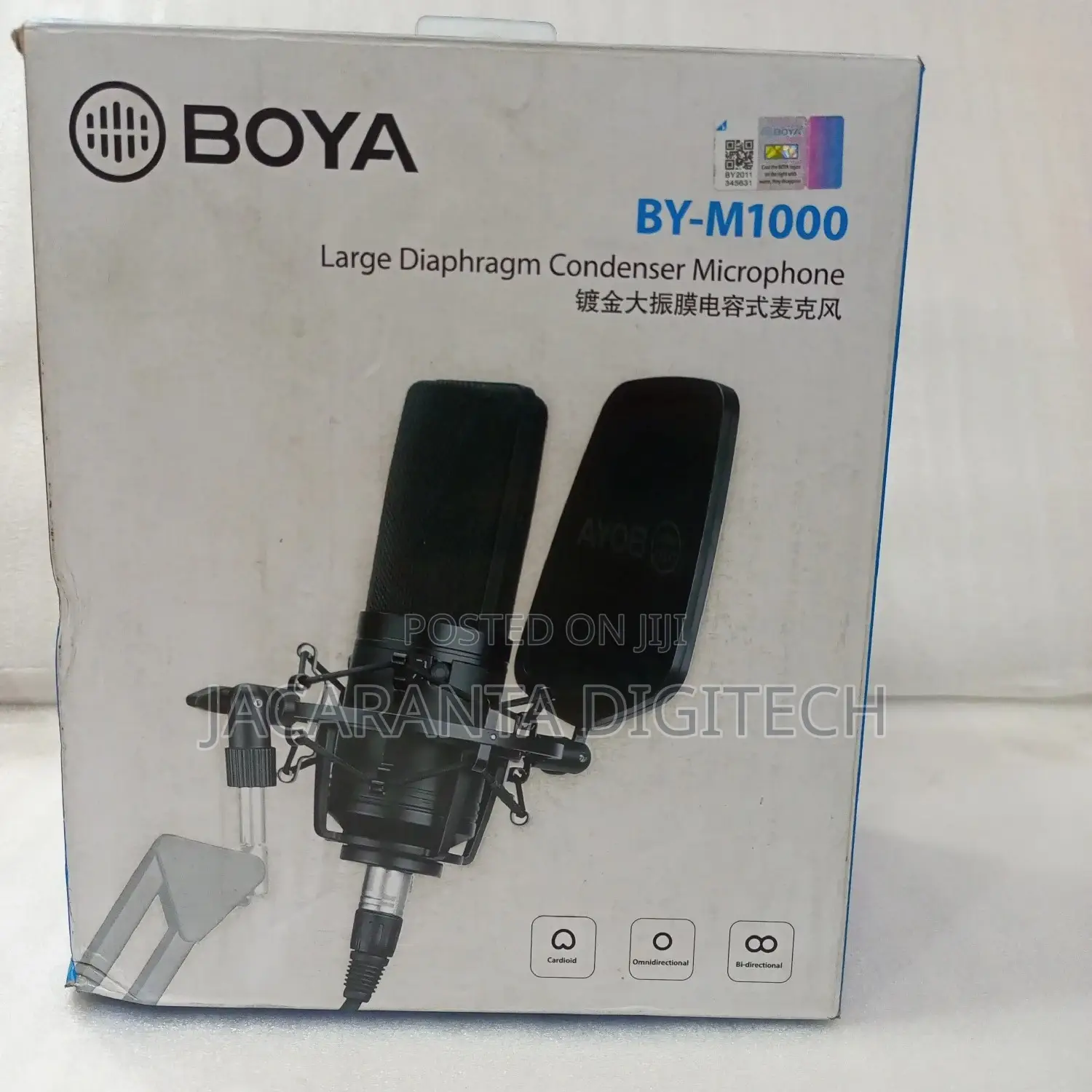 Boya by-M1000 Large-Diaphram Multi-Pattern Condenser Studio