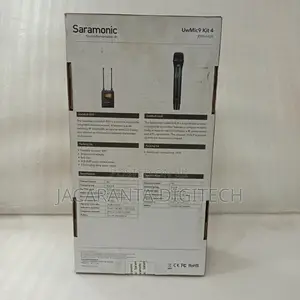 Saramonic Uwmic9 Kit4 Uhf Wireless Lavalier Microphone Syst