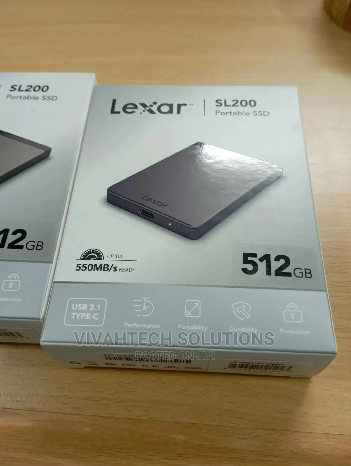 Portable SSD 512GB External
